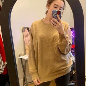 100% Cashmere Beige Sweater